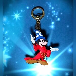 3" Vintage Sorcerer Mickey 2003 keychain Walt Disney World